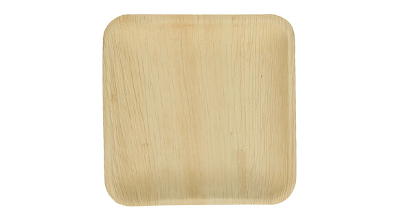 Einwegteller, Palmblatt, 180 x 180 x 30 mm, natur, VERIVE, A-Nr.: 16532 - 01
