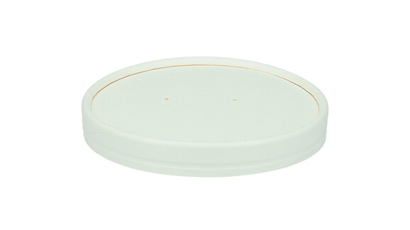 Stülpdeckel, Ø 96 mm, Kraftpapier/PLA, weiß, VERIVE, A-Nr.: 11538 - 01