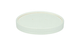 Stülpdeckel, Ø 96 mm, Kraftpapier/PLA, weiß, VERIVE, A-Nr.: 11538 - 01