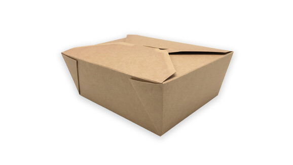 Kartonfaltbox, 1.250 ml, 150 x 120 x 63 mm, Karton/PE, braun, ungeteilt, A-Nr.: 16812 - 01
