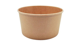 Menüschale to go, 1.000 ml, Ø 165 mm, 70 mm, Karton/PE, braun, A-Nr.: 15962 - 01