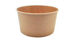 Menüschale to go, 1.000 ml, Ø 165 mm, 70 mm, Karton/PE, braun, A-Nr.: 15962 - 01