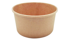 Menüschale to go, 1.300 ml, Ø 187 mm, 66 mm, Karton/PE, braun, A-Nr.: 16571 - 01