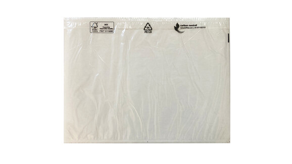 Dokumentenschutztasche C5, LDPE, B 235 mm x L 175 mm, Innenmaß: B 225 mm x L 165 mm, transparent, unbedruckt, Querformat, mit Adhäsionsverschluss, Lasche separat, A-Nr.: 16882 - 01