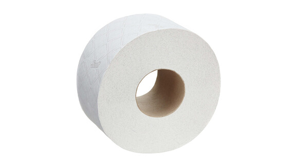 Toilettenpapier Kimberly-Clark Scott® Essential Jumbo 8614, 2-lagig, weiß, recycelte Fasern, 12 Rollen/Karton, A-Nr.: 18282 - 01