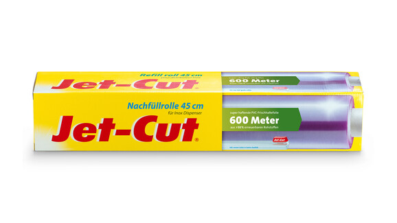Frischhaltefolie Jet-Cut Refill, PVC, 8 my, 450 mm Rollenbreite, 600 lfm, A-Nr.: 18903 - 01