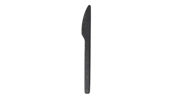 Mehrweg-Messer, 181 x 18 x 4 mm, Verbundstoff aus Holzfasern/PLA, grau, VERIVE, A-Nr.: 19705 - 01