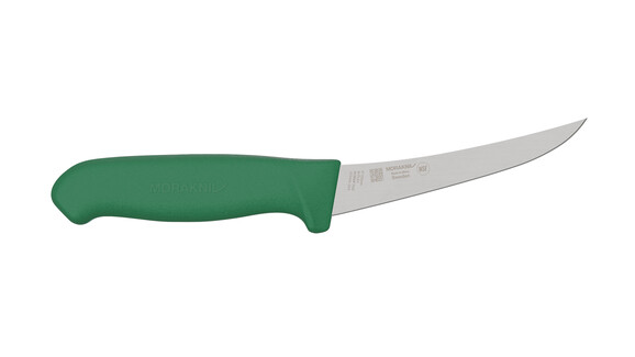 Ausbeinmesser schmal MORAKNIV NCB5MF-PUG, 133 mm Klingenlänge, grün, gebogen, semi-flexibel, A-Nr.: 19958 - 01