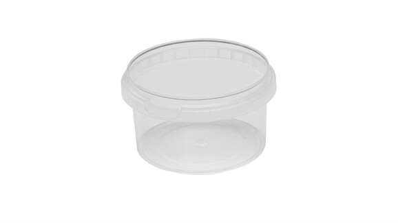 Becher mit Originalitätsverschluss, 1.000 ml, Ø 133 mm, 108 mm, PP, transparent, A-Nr.: 20229 Becher mit Originalitätsverschluss, 1.000 ml, Ø 133 mm, 108 mm, PP, transparent, A-Nr.: 20229 - 01